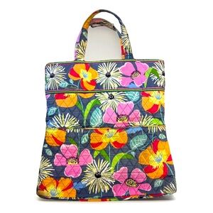 Very Bradley Jazzy Blooms 2013 Retired Pattern Tote Bag missing the long strap
